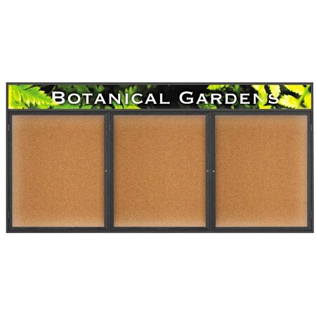 United Visual Products Open Faced Traditional Corkboard, 48x36" UV642A-WHITE-FORBO